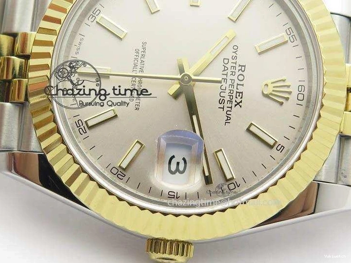 Jubilee YG Best Edition 41mm Bracelet Silver A2813 DateJust Maker BP Dial New Version II SS On 0422